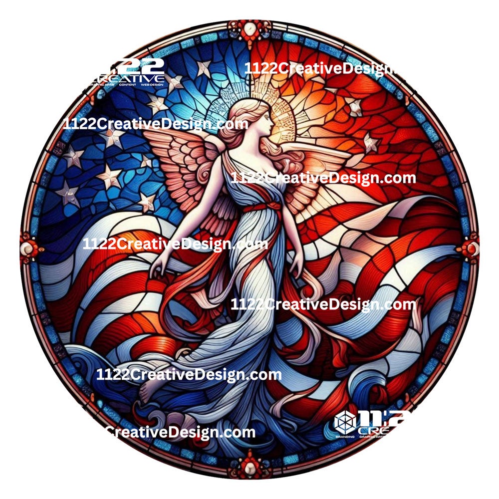 rwb-statue-stained-glass-6-inch-pre-cut-circle-adhesive-vinyl-11-22